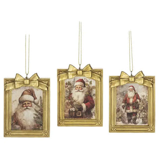 Framed Santa Ornament