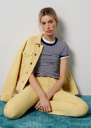 The Foundation Tee - Navy/White Stripe