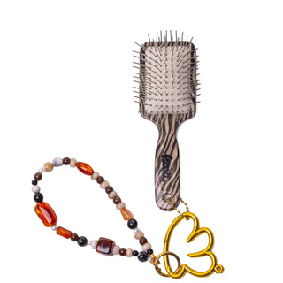 Kaxi Mini Scalp to Ends Brush - Zebra