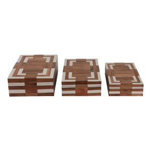 Wood & Ivory Decorative Boxes
