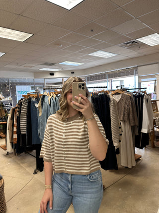 The Jenny Cardigan - Beige/Ivory