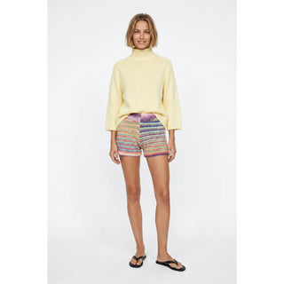Lia Mock neck Batwing Sweater - Butter