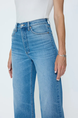 Lana Crop High Rise Ultra Wide Leg Jeans - Wild Heart // Pistola