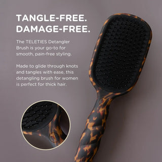 Detagnler Hair Brush For Thick Hair - Tortoise // Teleties