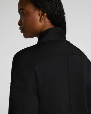 Spanx AirEssentials Shawl Collar Half Zip - Very Black