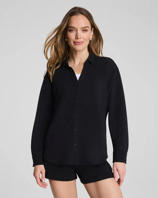 Spanx AirEssentials Oversized Button Down - Very Black