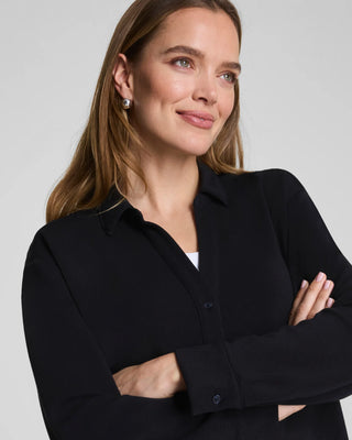 Spanx AirEssentials Oversized Button Down - Very Black