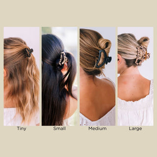 Open Hair Clip - Blonde Tortoise // Teleties