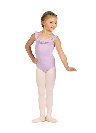 25108C Babe Ruffle Neck Leotard / Lavender