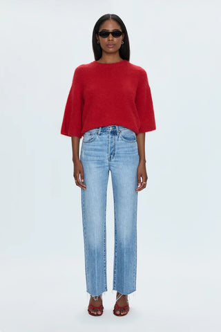 Pistola Micah Crewneck Sweater-Ruby