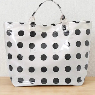 Black & Cream Polka Dot Tote Bag