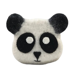 Panda Face Felted Coin Purse