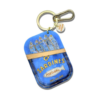 Hand-Painted Sardines Bag Charm/Keychain