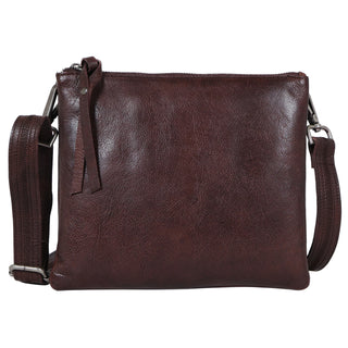Jett Leather Crossbody - Brown