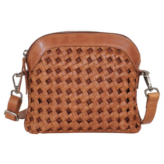 Coast Leather Crossbody Bag - Cognac