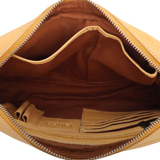 Draper Handcrafted Leather Crossbody Bag - Camel // Latico Leathers