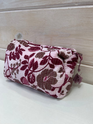 Quilted Toiletry Bag - Small