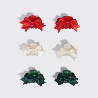 Holiday Mini Claw Clips 6pc Set - Kitsch