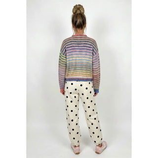 Lola Striped Cardigan - Rainbow Mix