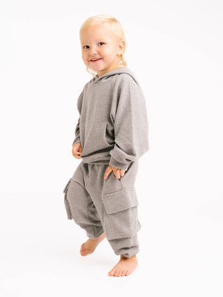 Pebble Gray Waffle Cargo Set