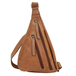 Hippie Small Handcrafted Leather Sling Bag - Cognac // Latico Leathers