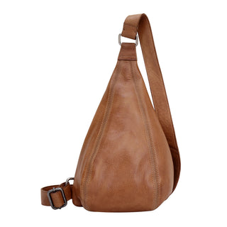 Hippie Small Handcrafted Leather Sling Bag - Cognac // Latico Leathers
