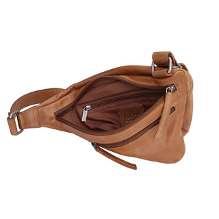 Hippie Small Handcrafted Leather Sling Bag - Cognac // Latico Leathers