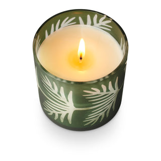 Balsam & Cedar Pine Glass Pattern Candle