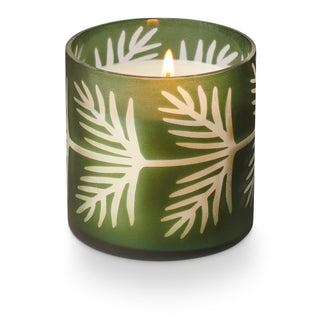 Balsam & Cedar Pine Glass Pattern Candle