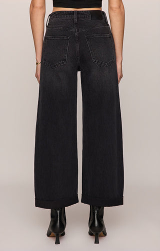 The Show Off Denim High-Rise Bowed Pant - Nocturne // Z Supply