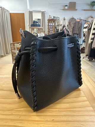 Fallon Mini Pebble Purse - Black
