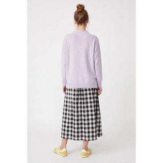 Marian Mock Neck Oversized Sweater - Grey