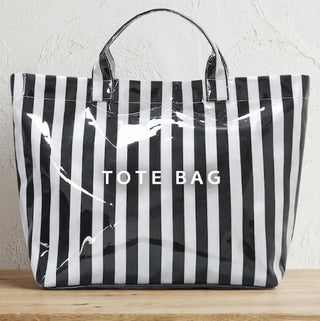 Black and White Striped TOTE Bag