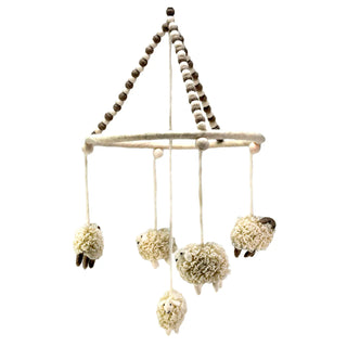Sheep Mobile Hanging w/ PomPom