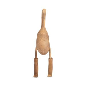 21" Wooden Duck w/ Rainboots
