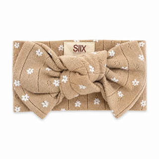 Almond Bloom Organic Pointelle Bow - 0-6 months