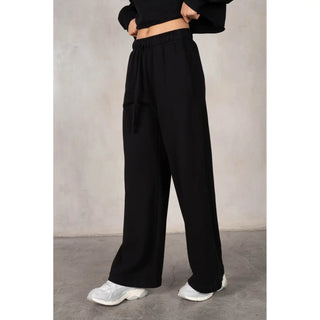 Wren Cotton Loop Terry Sweatpants - Black