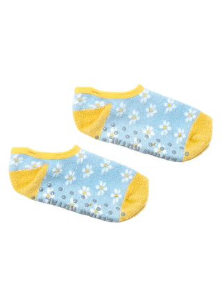 Daisies Fuzzy Slipper Socks