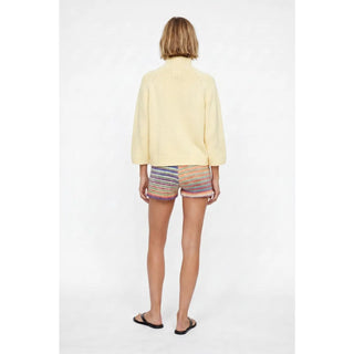 Lia Mock neck Batwing Sweater - Butter