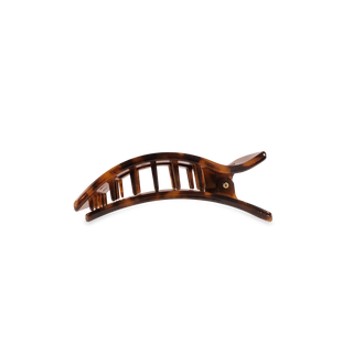 Flat Rectangle Hair Clip - Medium - Tortoise // Teleties