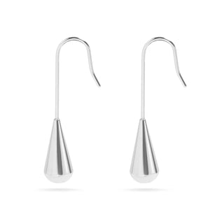 Teardrop Dangle Earrings- Silver 18k PVD