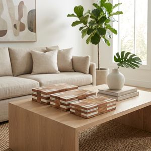 Wood & Ivory Decorative Boxes