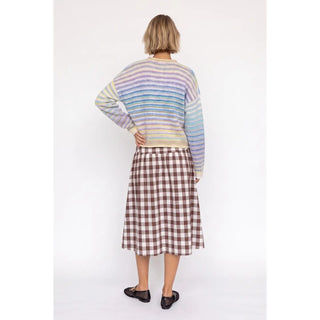 Lola Striped Cardigan - Lime Mix