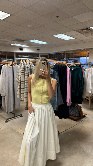 Camilla Flared Midi Skirt - Off White