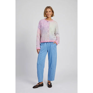 Lola Striped Cardigan - Strawberry Mix