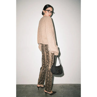 Eros Cable Knit Cardigan - Tan
