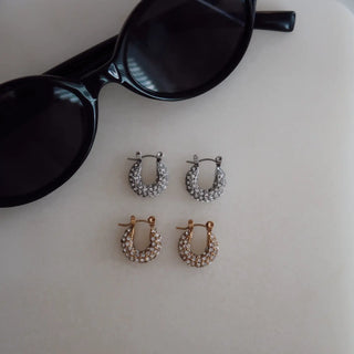 Small Diamond Hoops