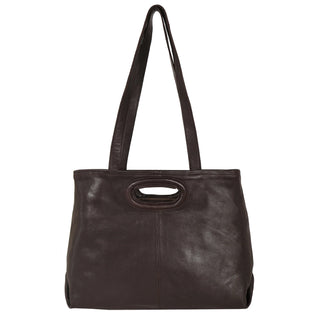 Orly Milled Leather Tote Bag - Cafe // Latico Leathers