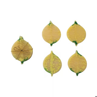 Resin Lemon Shaped Coasters / Set of 4