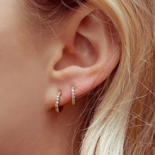 GirlsCrew//Cubic Mini Hoops- Gold